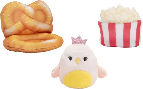 Vista 3 de Squishville Mini-Squishmallows Cinema Playset – Incluye una felpa de 2 pulgadas, silla de pretzel, cubo de palomitas de maíz, felpa