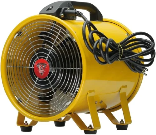 Vista 2 de F5 Ventilador axial de ventilador de ventilación de escape portátil industrial (8")