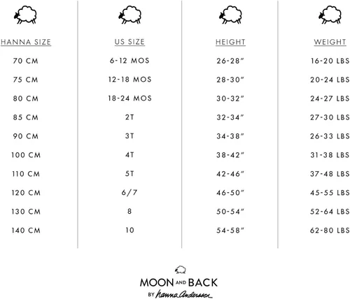 Vista 2 de Moon and Back by Hanna Andersson Unisex Kids' Organic Cotton Long-Sleeve Top and Bottom Pajama Set
