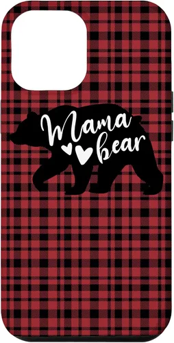 Vista 26 de Mama Bear Buffalo Black and Red Plaid Family Women Mom Gifts Case for iPhone 17