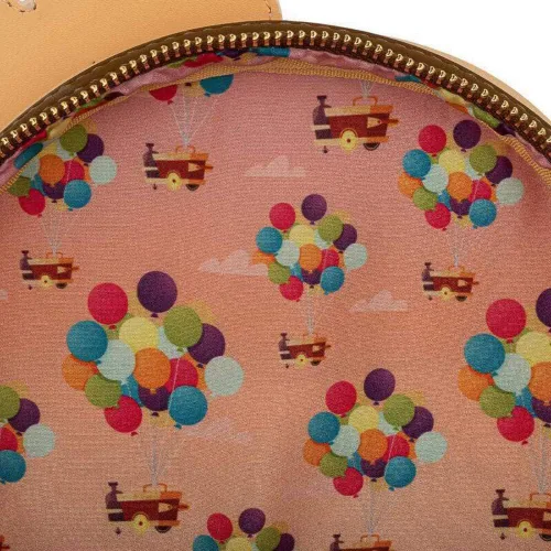 Vista 4 de Loungefly Disney Pixar Up Working Buddies - Bolso de hombro con doble correa para mujer Multi Bordado