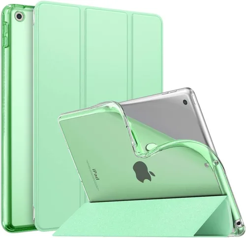Vista 28 de MoKo Funda compatible con iPad de 9ª/8ª/7ª generación de 10.2 pulgadas (2021/2020/2019), delgada y ligera funda inteligente con protector trasero