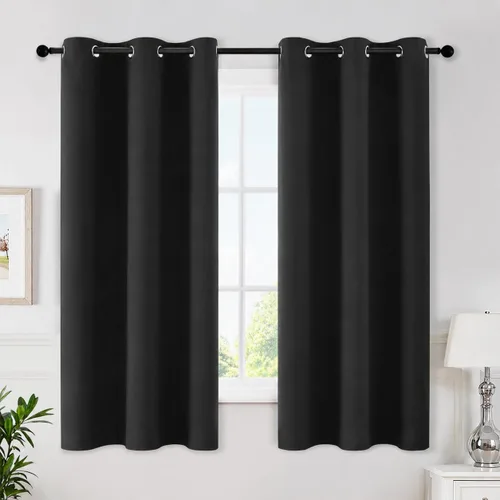 Vista 32 de MIULEE Cortinas opacas para dormitorio o sala de estar, juego de 2 paneles de cortina para ventana con aislamiento térmico y bloqueo de luz