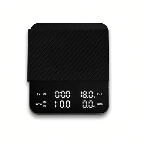 Vista 9 de Báscula de café con sincronización automática, báscula de espresso recargable con temporizador, relaciones y pantalla de caudal, 3 modos, grado