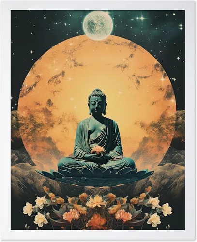 Vista 28 de Poster Master Póster OVNI – Impresión de mujer enmascarada – Arte extraterrestre – Arte surrealista – Arte de ciencia ficción – Regalo para hombres
