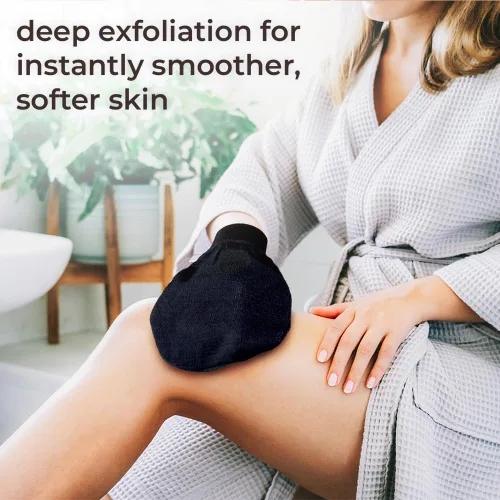 Vista 4 de Natural Elephant Guantes exfoliantes para hammam, guantes exfoliantes faciales y corporales, paquetes de 5 y 10