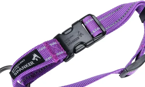 Vista 6 de EXCELLENT ELITE SPANKER Collar reflectante para perro, collar clásico de nailon transpirable ajustable para mascotas con hebilla de liberación