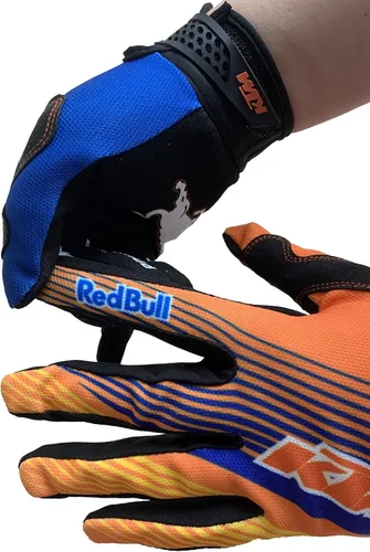 Vista 3 de Bull - Guantes antideslizantes de ciclismo para motociclismo, ciclismo, dedos completos, todoterreno, para hombres, mujeres y montañismo