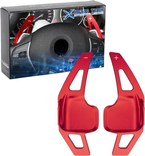 Vista 10 de x xotic tech Extensiones Negras de Paletas de Cambio Cubierta de Moldura Interior Compatible con BMW Serie 2 3 4 X1 X2 X3 X4 X5 X6 F30 F31 F15 F16