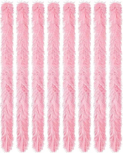 Vista 41 de Jexine Boas de plumas artificiales en masa, boas esponjosas para decoración de disfraces de boda, vestidos, suministros para fiestas de té