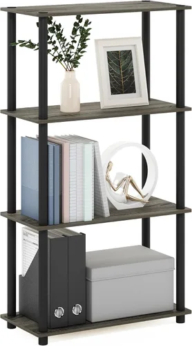 Vista 23 de Furinno Turn-N-Tube Organizador de encimera de cocina, estante organizador de encimera de esquina de 2 niveles, estante esquinero, para cocina