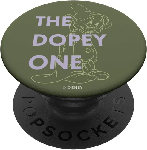 Vista 6 de Disney Blancanieves Dopey Dopey The Dopey One Outlined PopSockets MagSafe PopGrip para iPhone