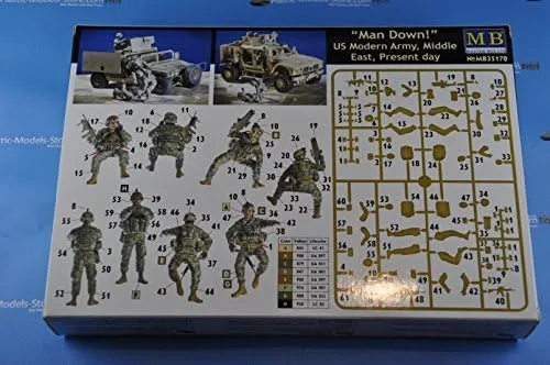 Vista 3 de 1/35 Master Box Man Down! Ejército moderno de Estados Unidos, Medio Oriente, día actual