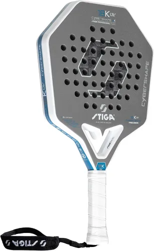 Vista 3 de STIGA Pala de pádel 18K LW Cybershape, pala ligera de fibra de carbono para jugadores intermedios para adultos y jóvenes