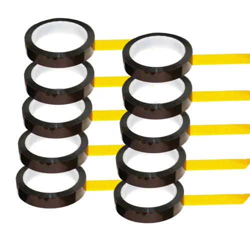 Vista 17 de Cinta Kapton de polimida, 1 Mil, 1/2 X 36 yardas