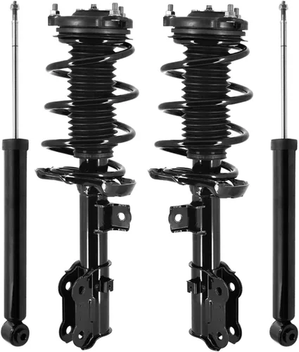 Vista 22 de Detroit Axle - Puntales y Amortiguadores para Chevy Traverse Buick Enclave GMC Acadia Saturn Outlook 2007-2012, 2 puntales delanteros con resorte