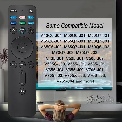 Vista 3 de Paquete de 2: control remoto universal XRT260 para Vizio Smart TV, control remoto compatible con todos los televisores inteligentes Vizio 4K