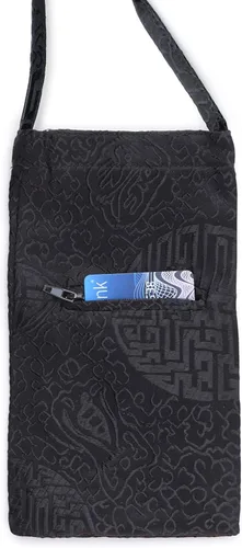 Vista 3 de Bolso de seda del teléfono celular del Crossbody de seda de la terapia con la correa del hombro