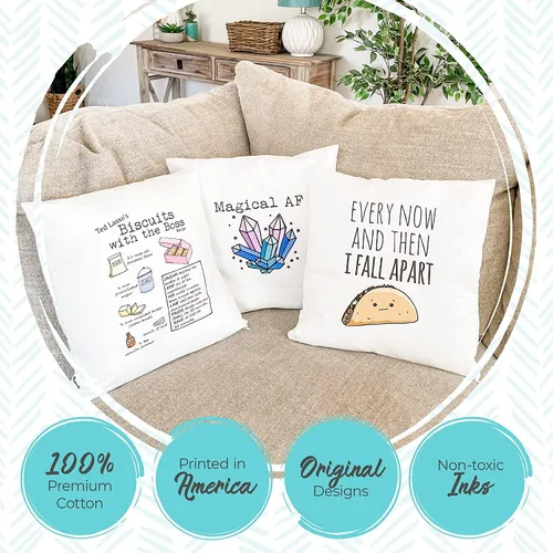 Vista 2 de Moonlight Makers, Hello Darlin', Decorative Pillow Case, 100% Cotton Canvas Pillowcase, Farmhouse Decor, Gift for Home, Funny Design