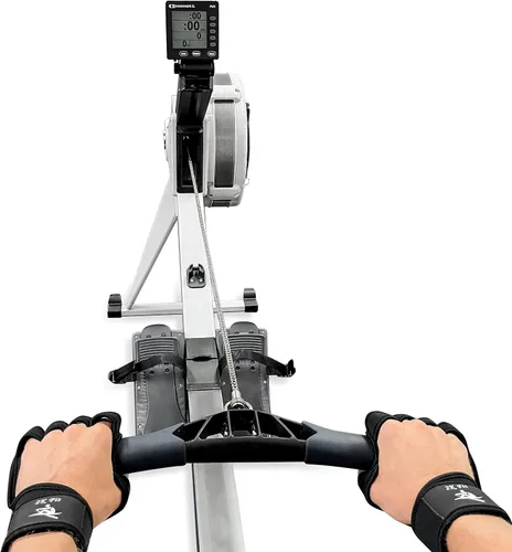 Vista 5 de Guantes para máquina de remo, agarres perfectos para erging, esculpido, tripulación, kayak, canoa, levantamiento de pesas, entrenamientos de gimnasio