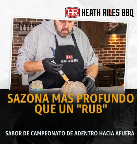 Vista 3 de Inyección de carne de vacuno, inyector de carne Heath Riles, galardonado inyector de carne de vacuno, fabricado en los Estados Unidos