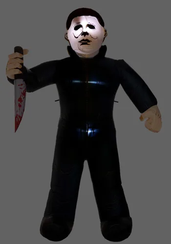 Vista 3 de Decoración Inflable de Halloween Michael Myers de 8 pies Multicolor