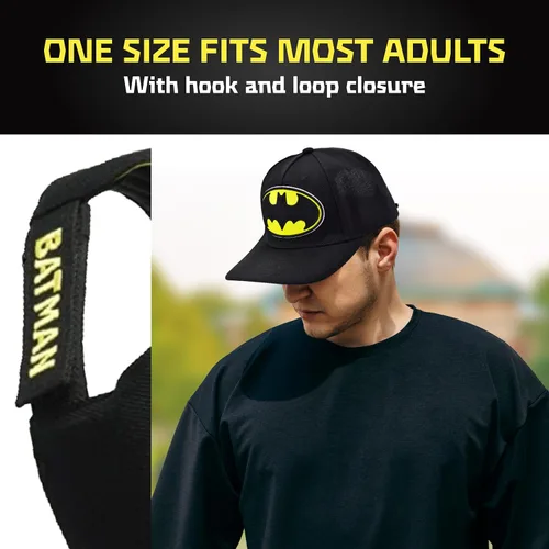 Vista 4 de DC Comics Batman Baseball Hat, Adjustable Cap, One