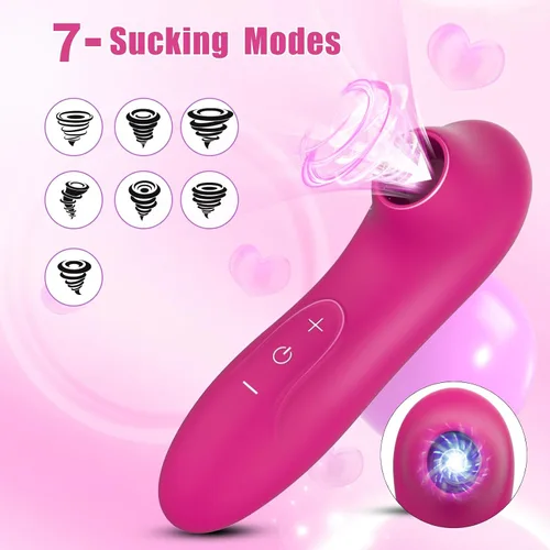 Vista 2 de Juguetes adultos para mujeres, vibrador de succión de 7 modos,Juguetes