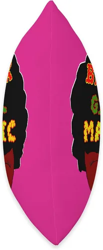Vista 2 de love blaq Almohada mágica de Black Girl, 16 x 16 pulgadas, multicolor