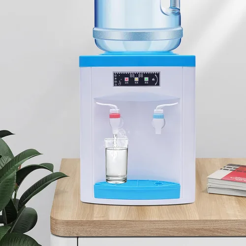 Vista 6 de Dispensador de agua para encimera, mini enfriador de agua eléctrico, enfriador de agua caliente y fría, dispensador para uso en casa y oficina, 110