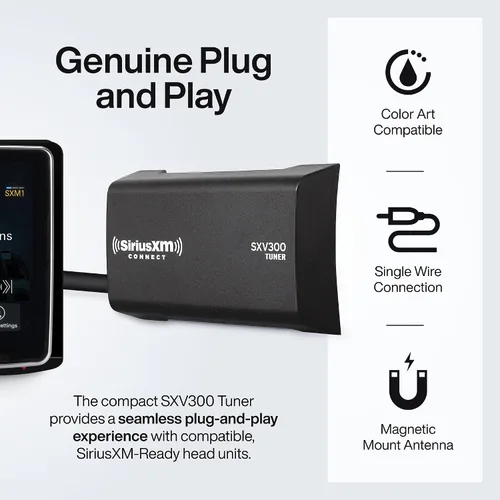Vista 3 de Sintonizador de radio por satélite para vehículo, de SiriusXM, talla única , Negro