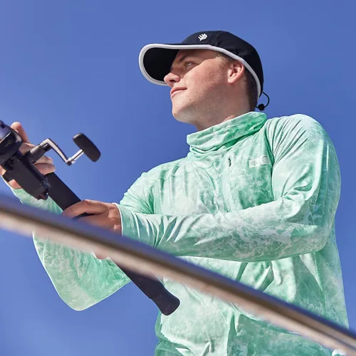 Vista 3 de Coolibar Camiseta de pesca Andros UPF 50+ para hombre, protección solar