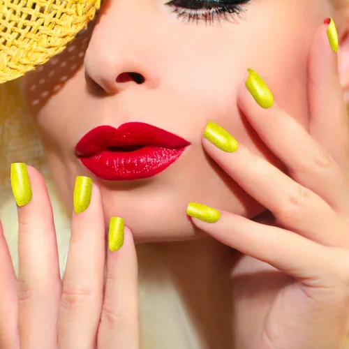 Vista 2 de Maitys 192 piezas de 16 hojas de esmalte de uñas con purpurina, tiras autoadhesivas de brillo de color sólido, calcomanías de envoltura completa