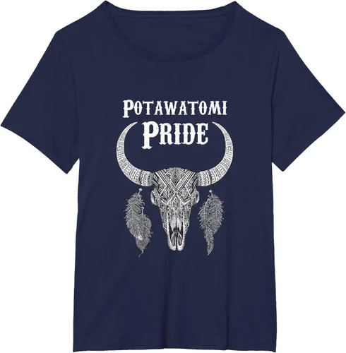 Vista 21 de Potawatomi Pride Tribe Native American Indian Buffalo Camiseta
