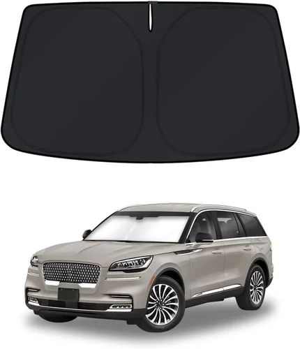 Vista 106 de KUST Parasol para parabrisas para BMW X1 F48 2016, 2017, 2018, 2019, 2020, 2021, 2022, accesorios de ajuste personalizado, parasol plegable