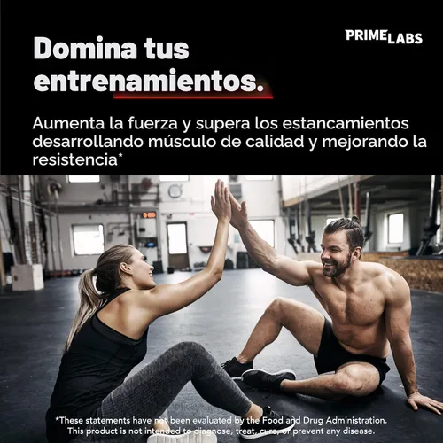 Vista 2 de Prime Labs - Potenciador de testosterona para hombres - Potenciador de estamina, resistencia y fuerza - 60 cápsulas