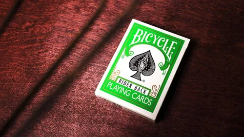 Vista 3 de MMS Cartas Bicicleta Dorso Verde Truco USPCC