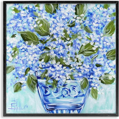 Vista 22 de Spring Floral Dollops' Framed Giclee Art