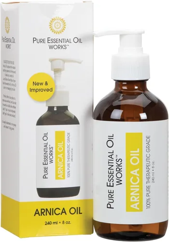 Vista 4 de El aceite esencial puro funciona con aceite de árnica de 8 onzas, sin parabenos for Massage & Aromatherapy, Body & Massage Oil, Nourishing Oil