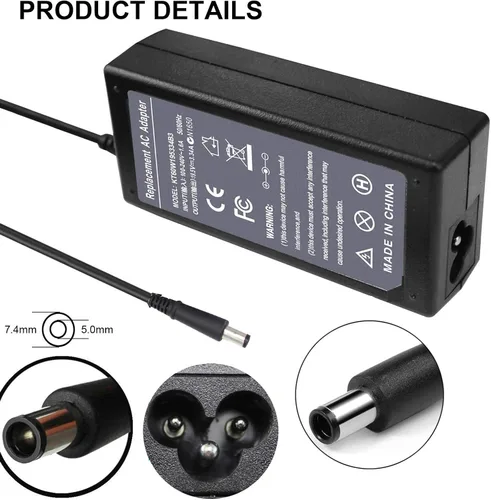 Vista 4 de Adaptador de CA de repuesto de punta de 65W 0.291 in para Dell Latitude 3190 7470 5580 7280 LA65NS2-01 E5570 E7450 E6430 E6410 E6440 E7440 E7470