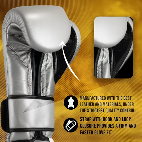 Vista 4 de CLETO REYES Guantes de boxeo de entrenamiento, 12oz, con cierre de gancho