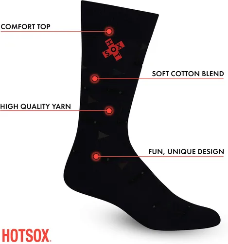 Vista 4 de Hot Sox Men's Fun Cocktail Drinks Crew Socks-1 Pair Pack-Cool & Funny Happy Hour Gifts