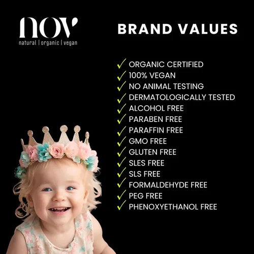 Vista 5 de Baby Nourishing Hydra Lotion - Loción para bebés para recién nacidos para calmar la picazón y el enrojecimiento - Manteca de karité esencial