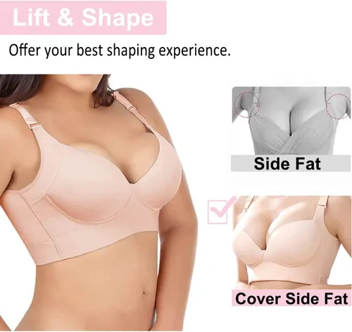 Vista 4 de Geibiu Filifit Sculpting Uplift Bra Fashion Deep Cup Bra Oculta Espalda Sujetadores Grasa para Mujer Cobertura Completa Espalda Sujetador Deportivo