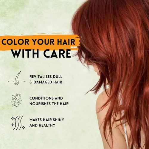 Vista 3 de AncientVeda Tinte de cabello de henna Henna instantánea con cepillo aplicador y guantes 2.16 onzas (negro) (2.12 onzas, ciruela)
