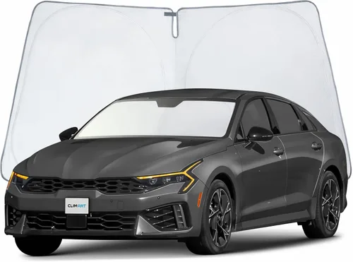 Vista 58 de CLIM ART Parasol para parabrisas para BMW X3 2018-2024, parasol plegable de ajuste personalizado, protector solar del vehículo, cubierta