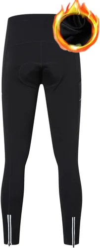 Vista 2 de UGLY FROG Winter Fleece Warm Men's Cycling Pants 20D Padded Bike Tights Bicycle Biking MTB Long Leggings Pockets UPF 50+