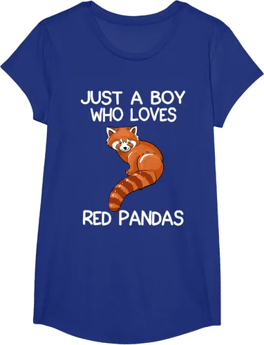Vista 62 de Just A Boy Who Loves Red Pandas Gift - Camiseta con diseño de panda roja, Negro, S