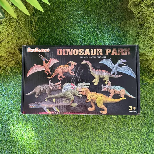 Vista 9 de EKU Juguetes de Dinosaurio Pterodáctilo con Aleteo de Alas Juguete Eudimorphodon, Cabeza se Mueve Ataca Brachiosaurus Styracosaurus Figuras
