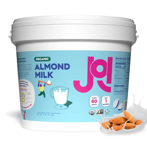 Vista 8 de JOI JOI - Concentrado simple de leche de almendras sin azúcar – 60 cuartos de galón – Vegana, Kosher, estable en el estante, apta para dieta